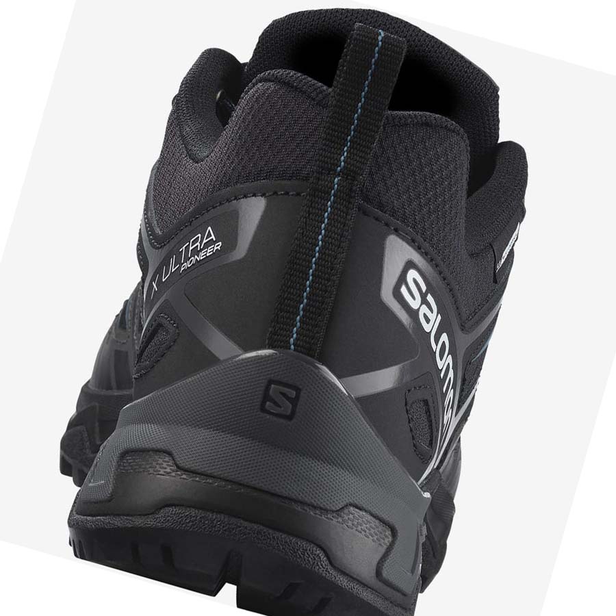 Salomon X ULTRA PIONEER CLIMASALOMON™ WATERPROOF Túracipő Férfi Fekete | HU 2069SGL